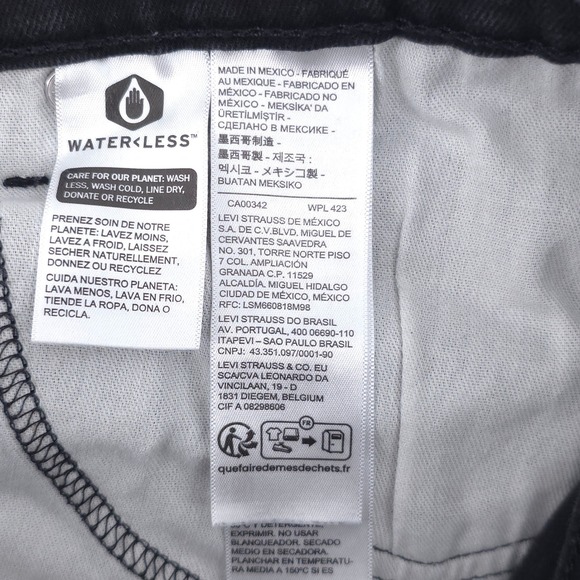 Levi's Mens Jeans 511 Slim Fit 36x32 Black Faded Denim Stretch Casual - Picture 6 of 11